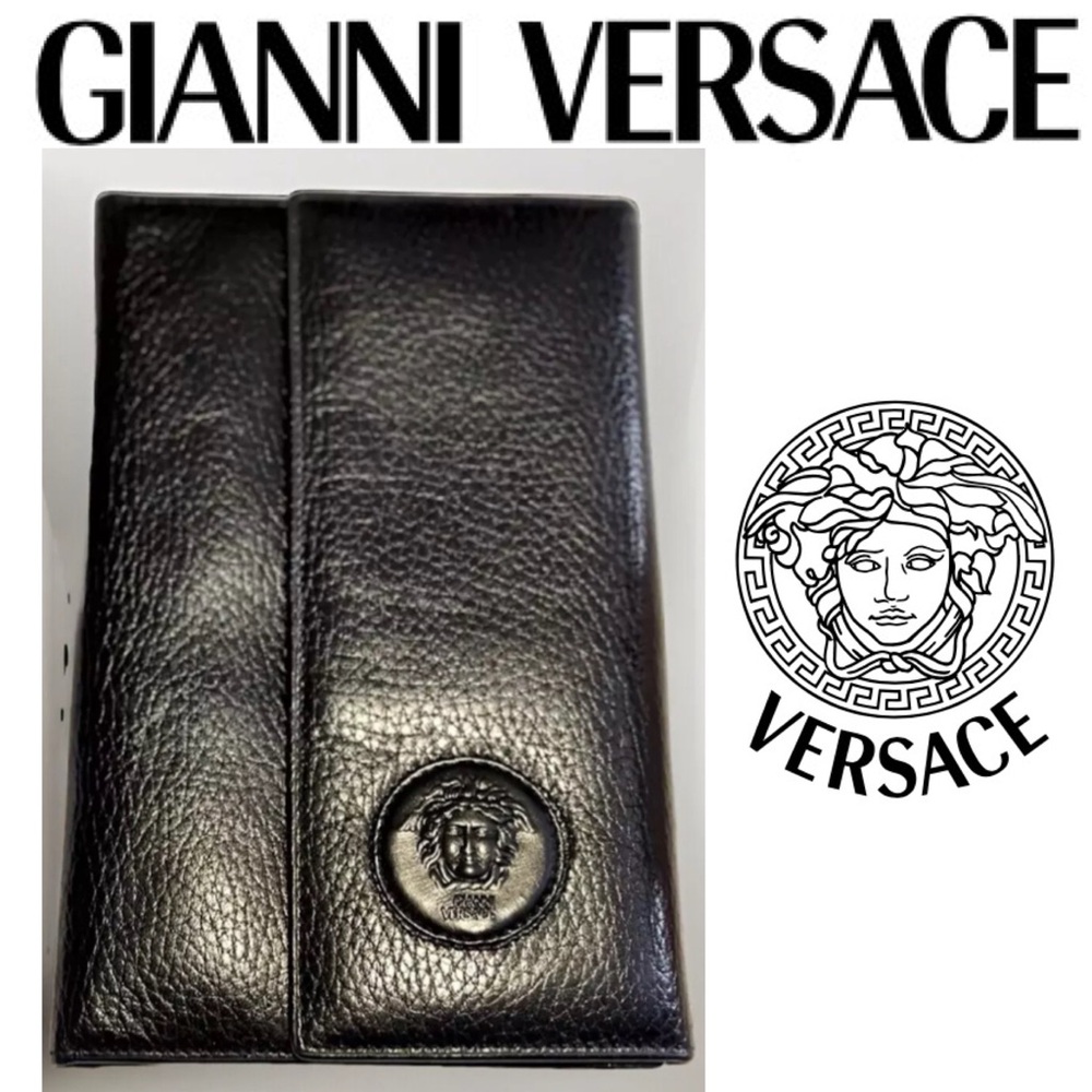Gianni Versace, oversize bifold wallet, Travel, wallet, work wallet